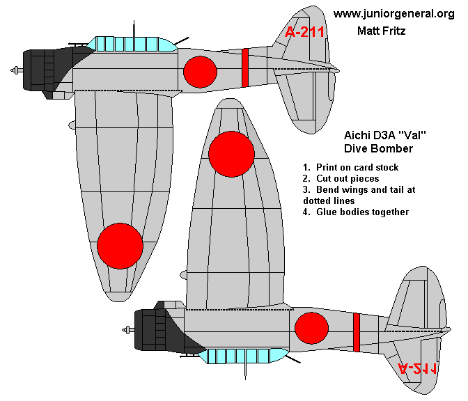 Aichi D3A Val Dive Bomber