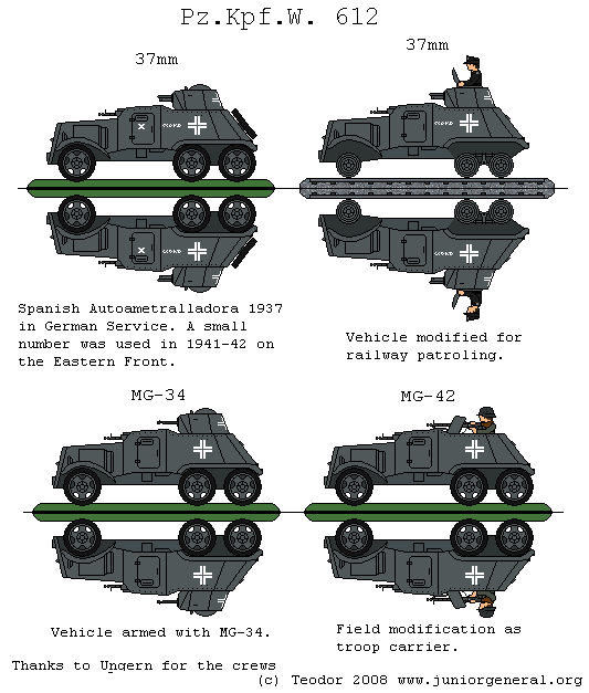 Pz Kpfw 612 Armored Cars
