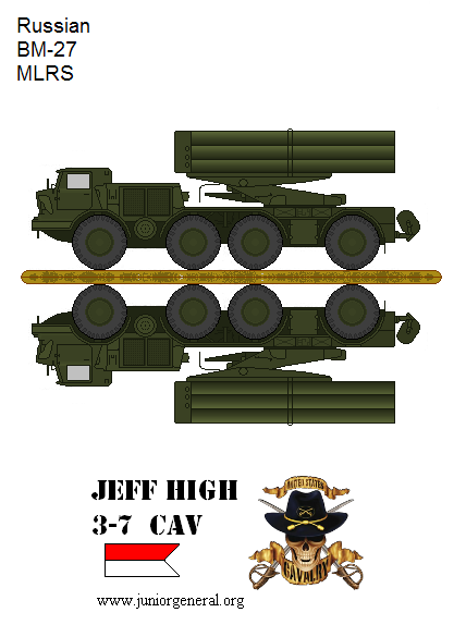 Russian BM-27 Rocket Launcher
