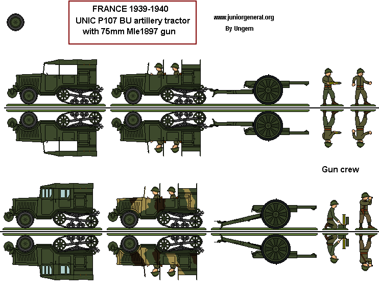 UNIC P107 Artillery Tractor