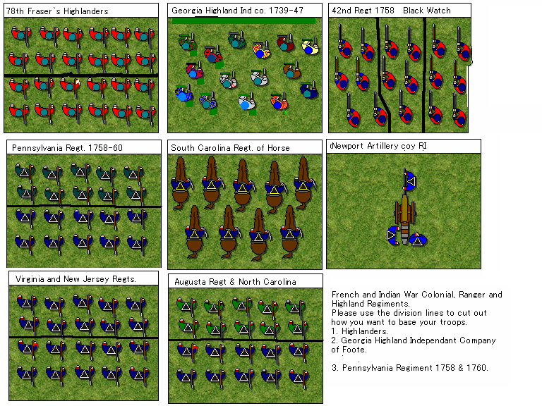French & Indian War British Colonials