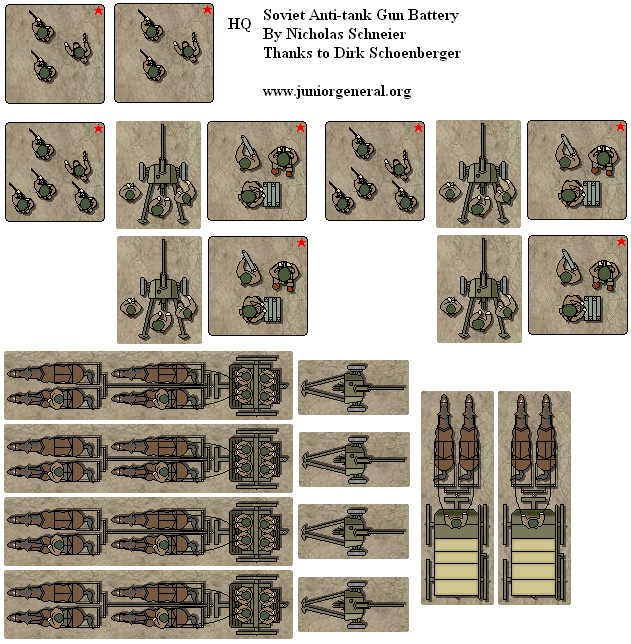 Soviet Anti-Tank Gun Battery 1943