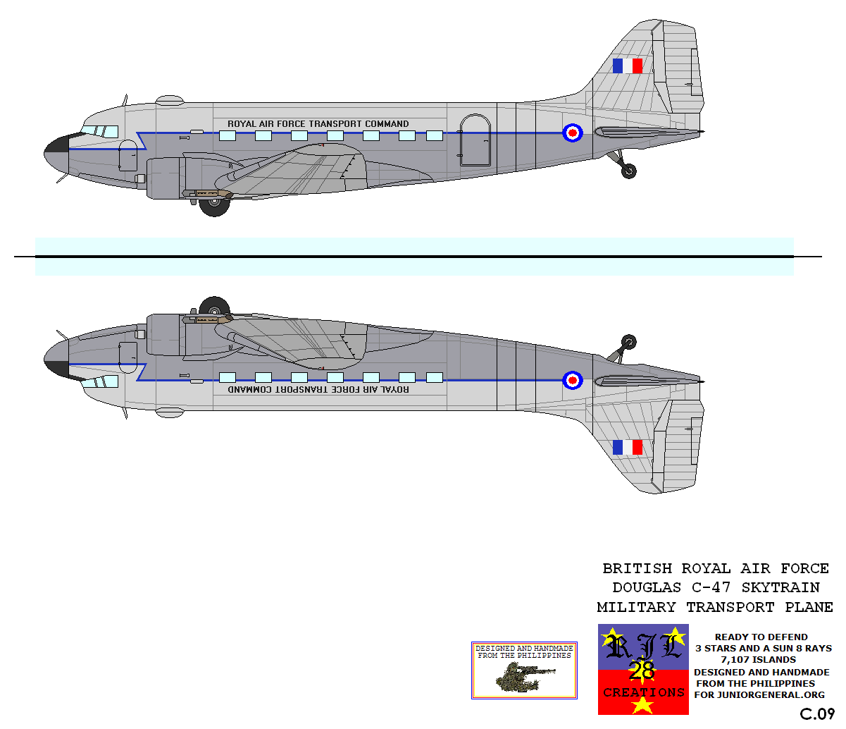 British C-47 Transport Plane