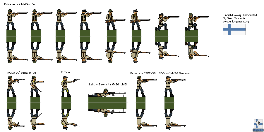 Finnish Cavalry Dismounted