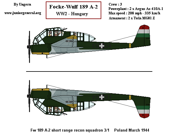 Hungarian Focke-Wulf 189 A-1