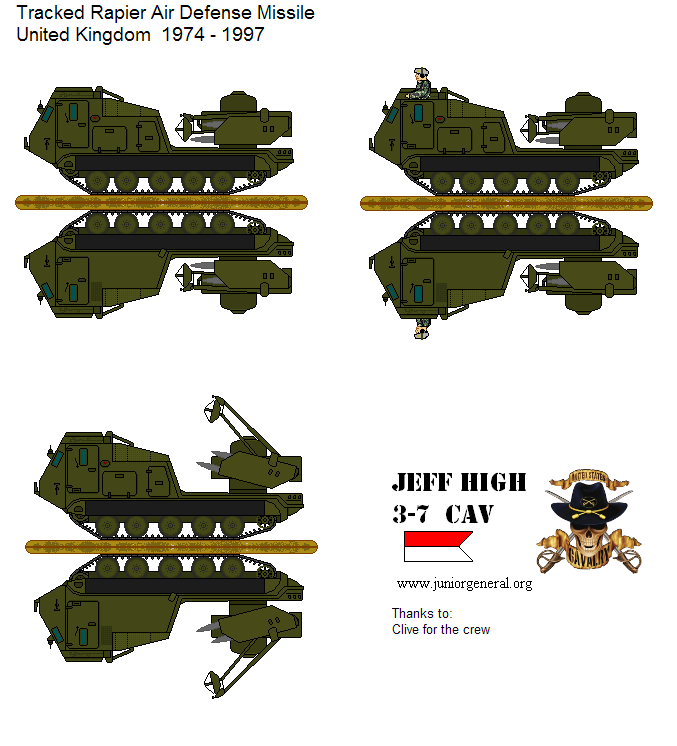 British Rapier Air Defense Missile