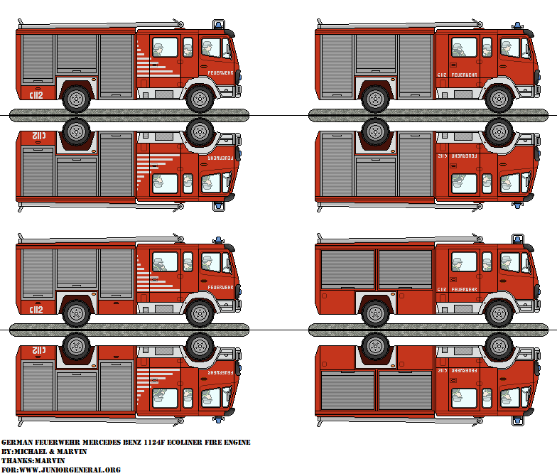 Mercedes Benz 1124F Ecoliner Fire Truck