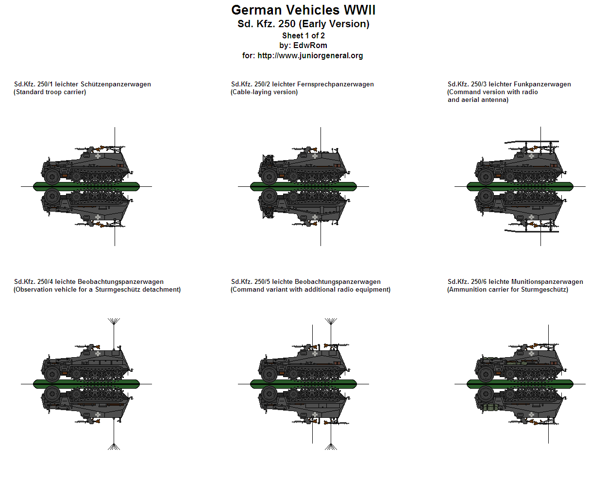 SdKfz 250 Half-Tracks