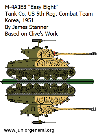 US M-4A3 E8 Tank