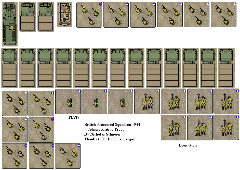 British Armored Squadron Admin Troop