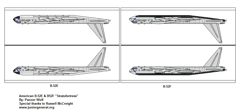 US B-52E & B52F Stratofortress