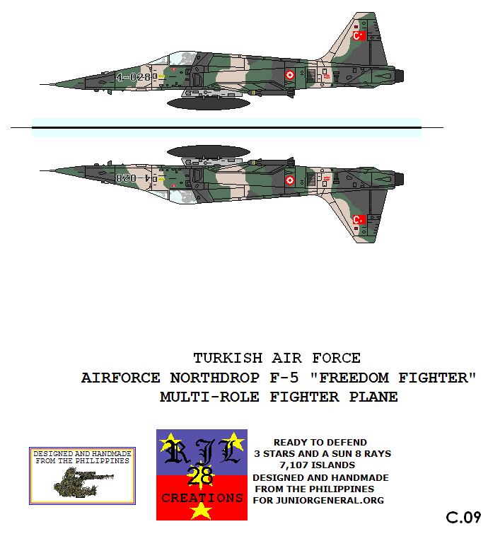 Turkish Northrup F-5 Fighter Plane