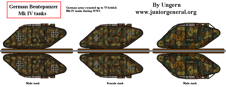German Mk IV Tanks