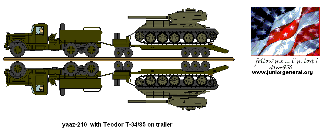 Soviet Yaaz-210 Truck w/ Trailer