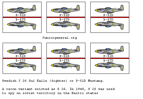 Swedish J 26 Gul Kalle Fighter