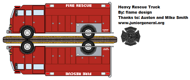 Heavy Fire Rescue Truck