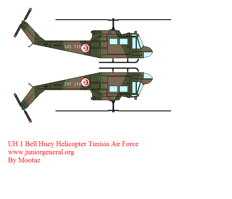 Tunisian Huey Helicopter