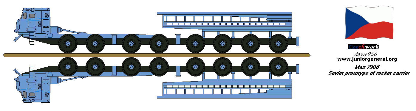 Soviet Maz 7906 Rocket Carrier