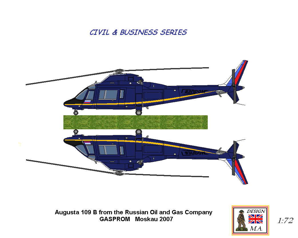Russian Augusta 109 B Helicopter