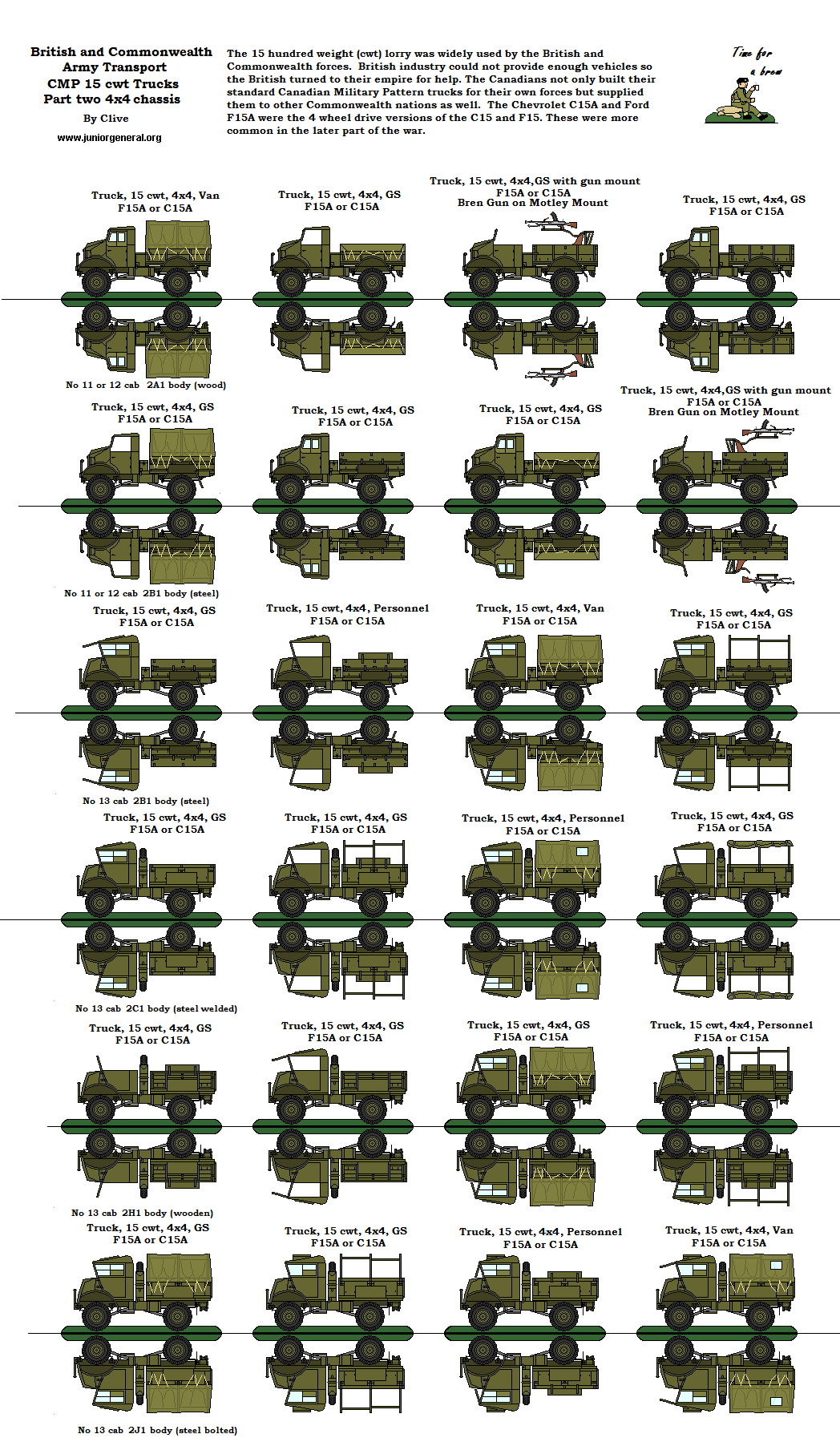 CMP 15 cwt Trucks