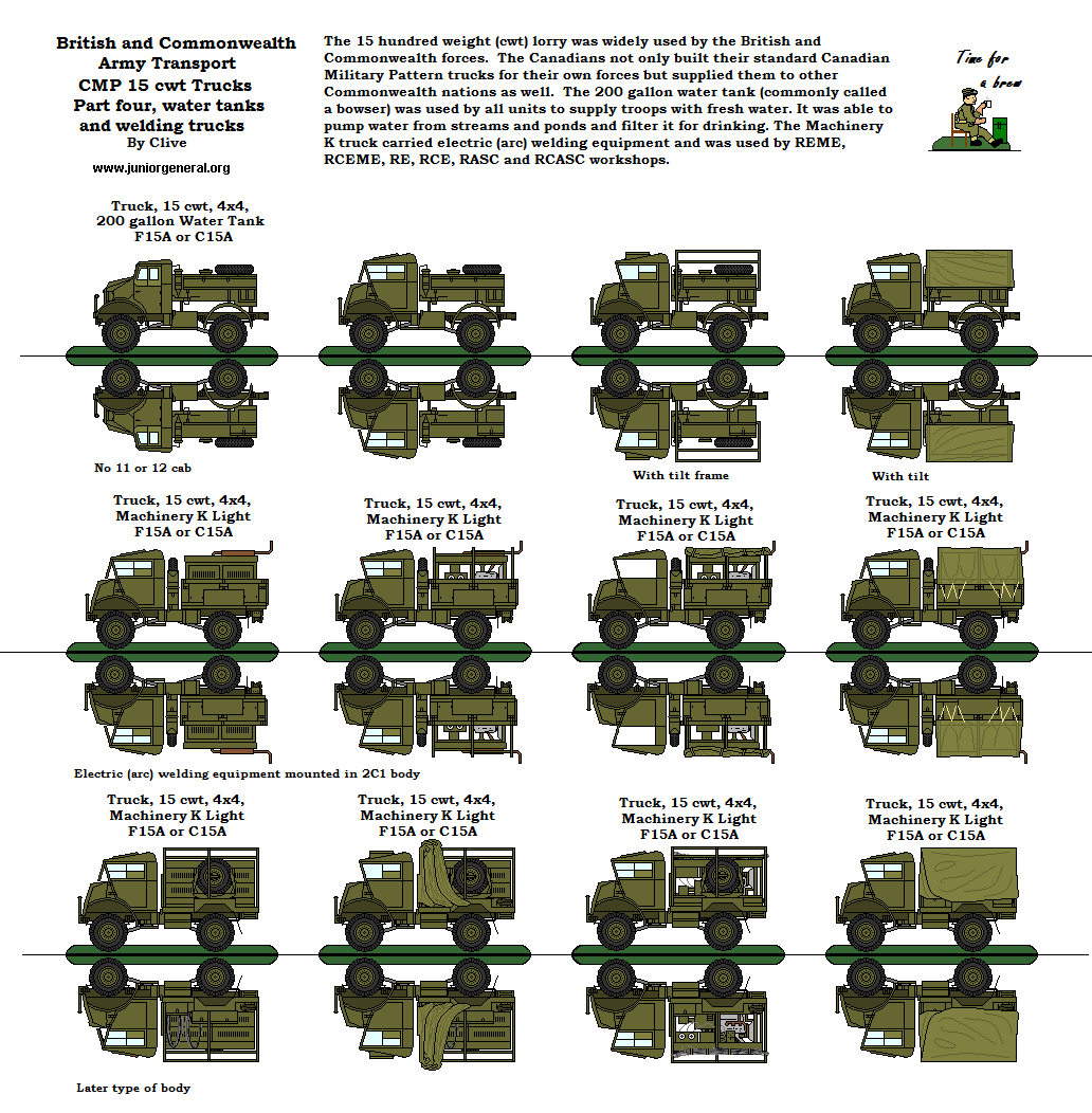 CMP 15 cwt Trucks