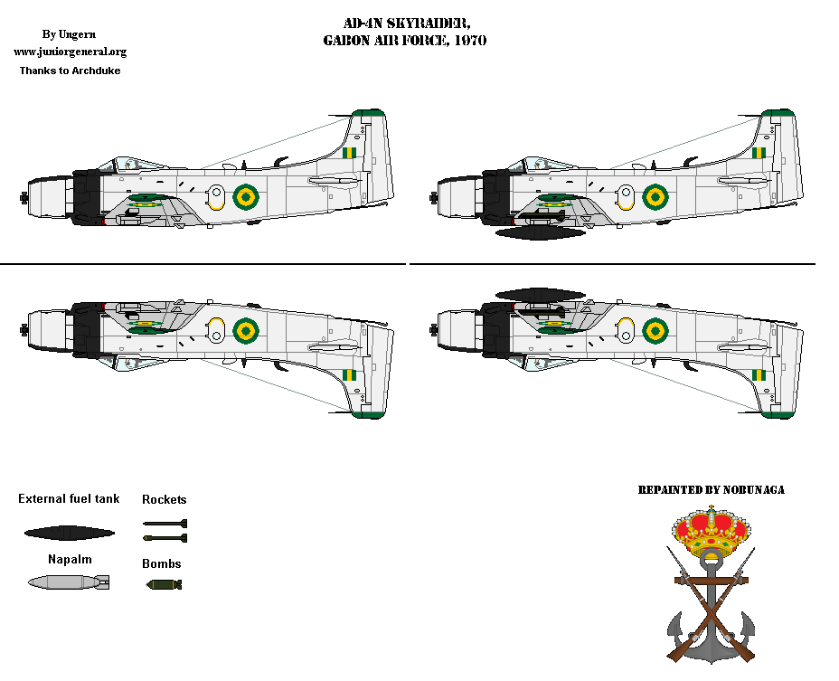 Gabon AD-4N Skyraider