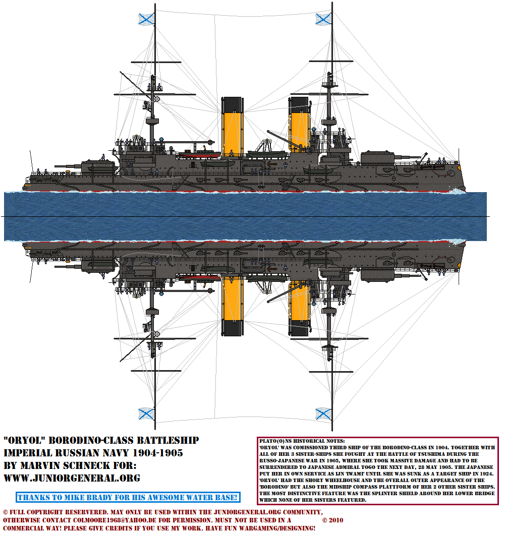 Russian Oryol Borodino-Class Battleship