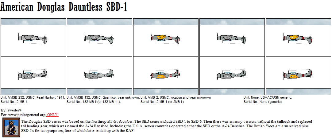 US Douglas Dauntless SBD-1