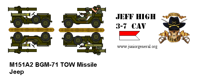 US M151A2 BGM-71 TOW Jeep