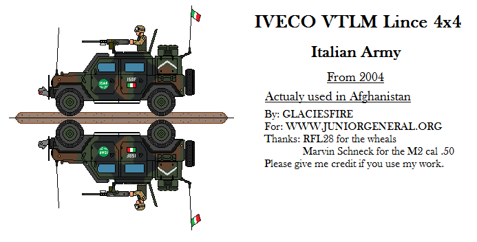 Italian IVECO VTLM Lince 4x4