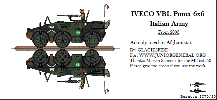 Italian IVECO VBL Puma 6x6