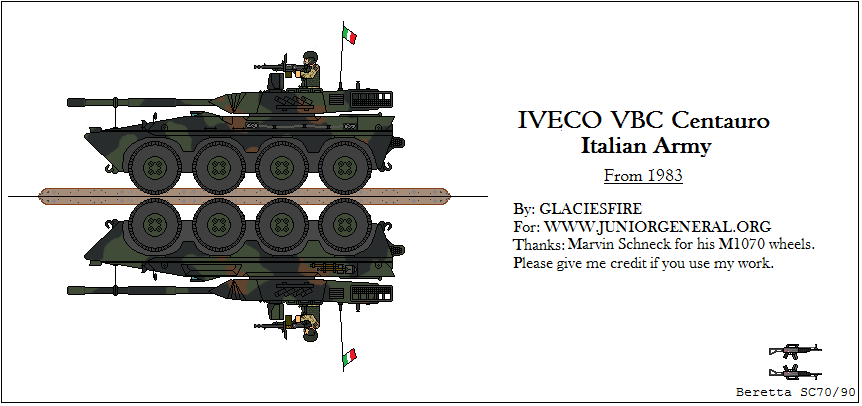 Italian VBC Centauro Armored Car