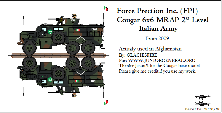 Italian Cougar 6x6 MRAP