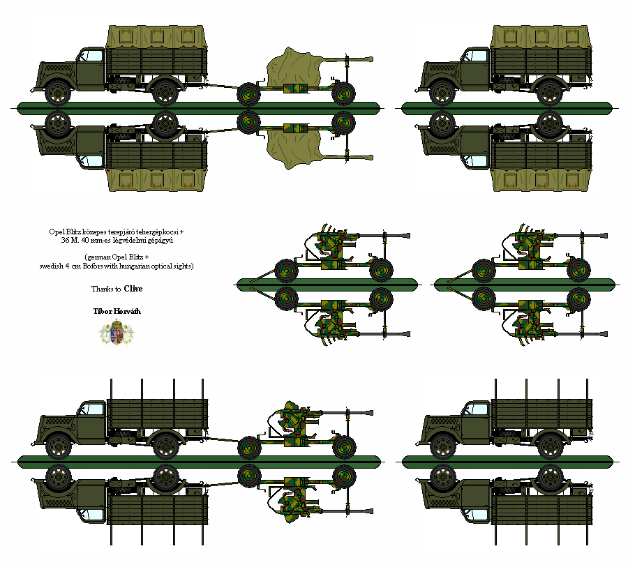 Hungarian Opel Blitz w/ 40mm Bofors