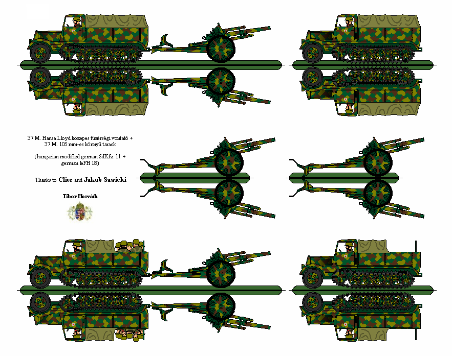 Hungarian 37M Hansa Lloyd w/ 105mm