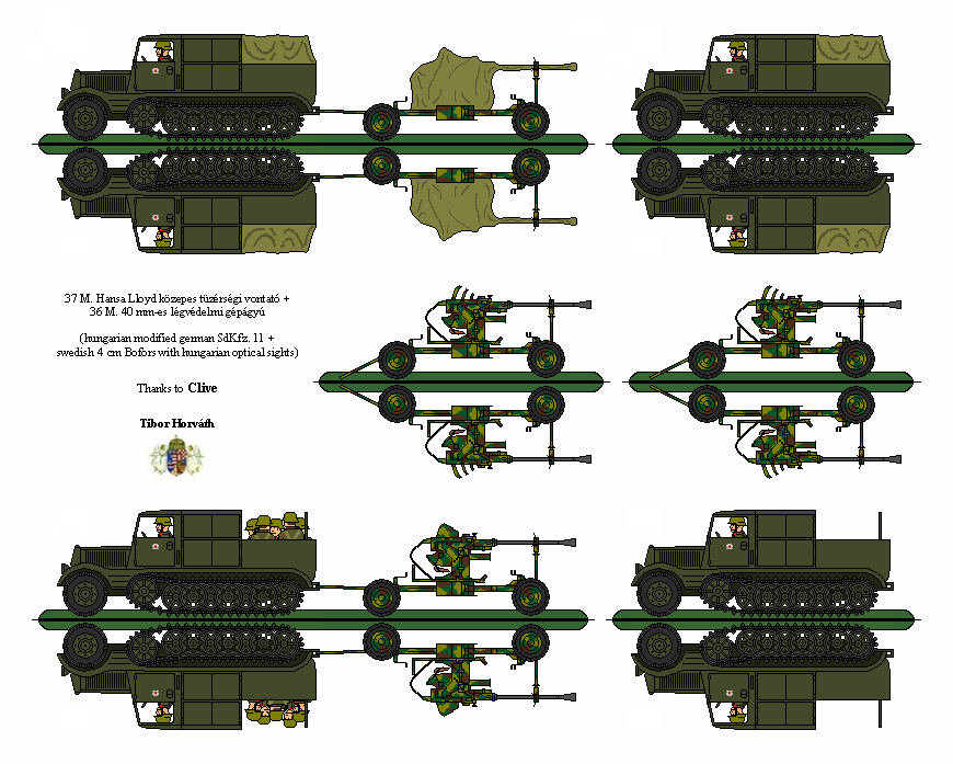 Hungarian 37M Hansa Lloyd w/ 40mm Bofors