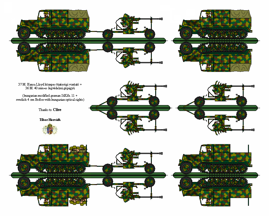 Hungarian 37M Hansa Lloyd w/ 40mm Bofors