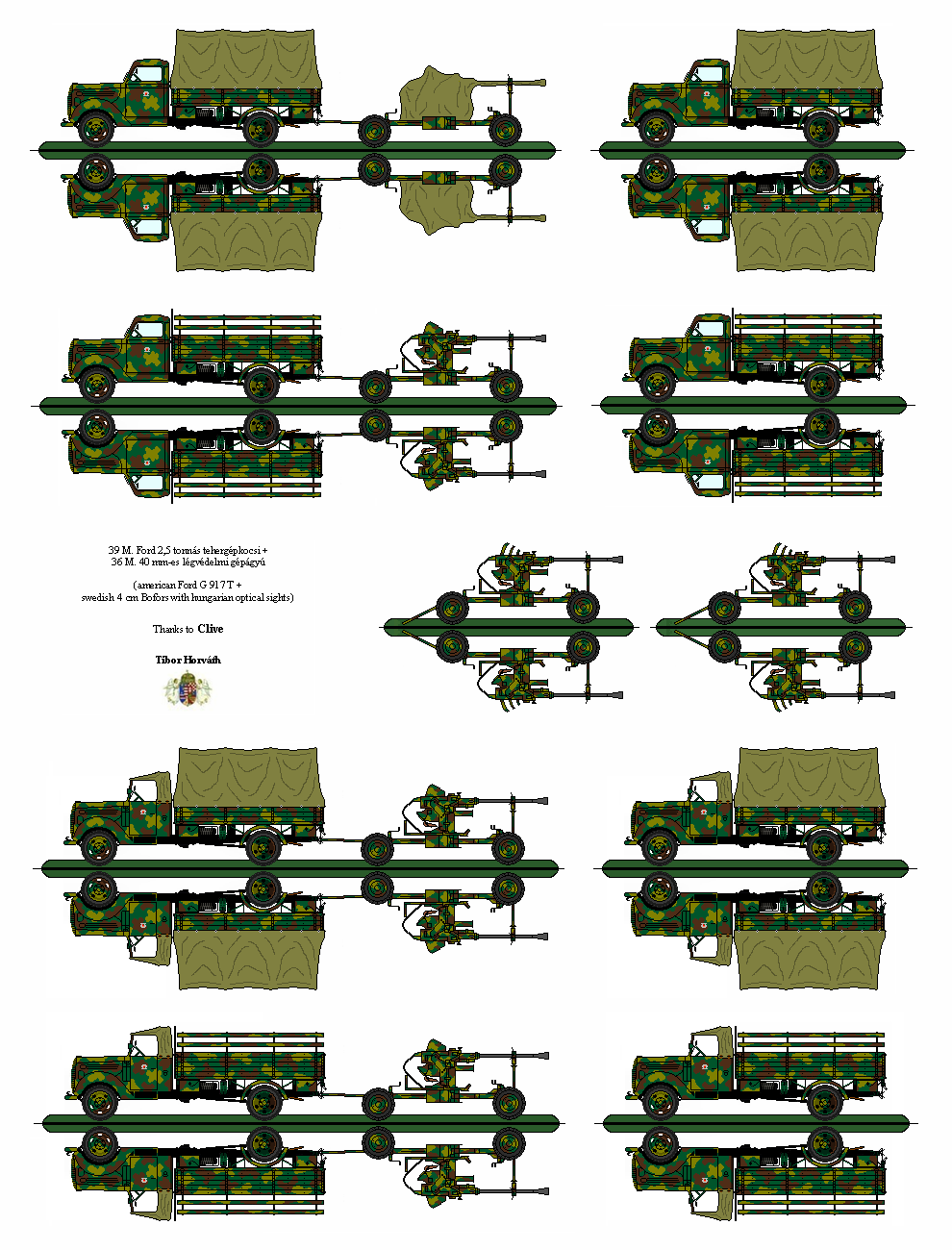 Hungarian Ford Truck w/ 40mm Bofors