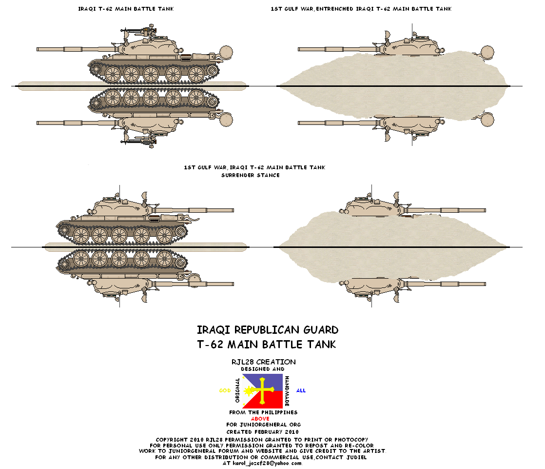 Iraqi T-62 Tanks