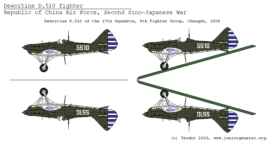 Chinese Dewoitine 510 Fighter
