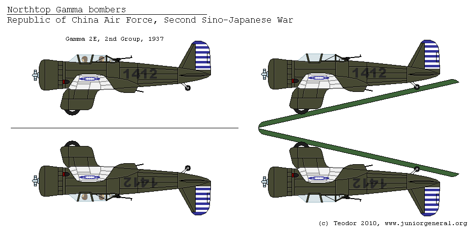 Chinese Northrop Gamma Bombers