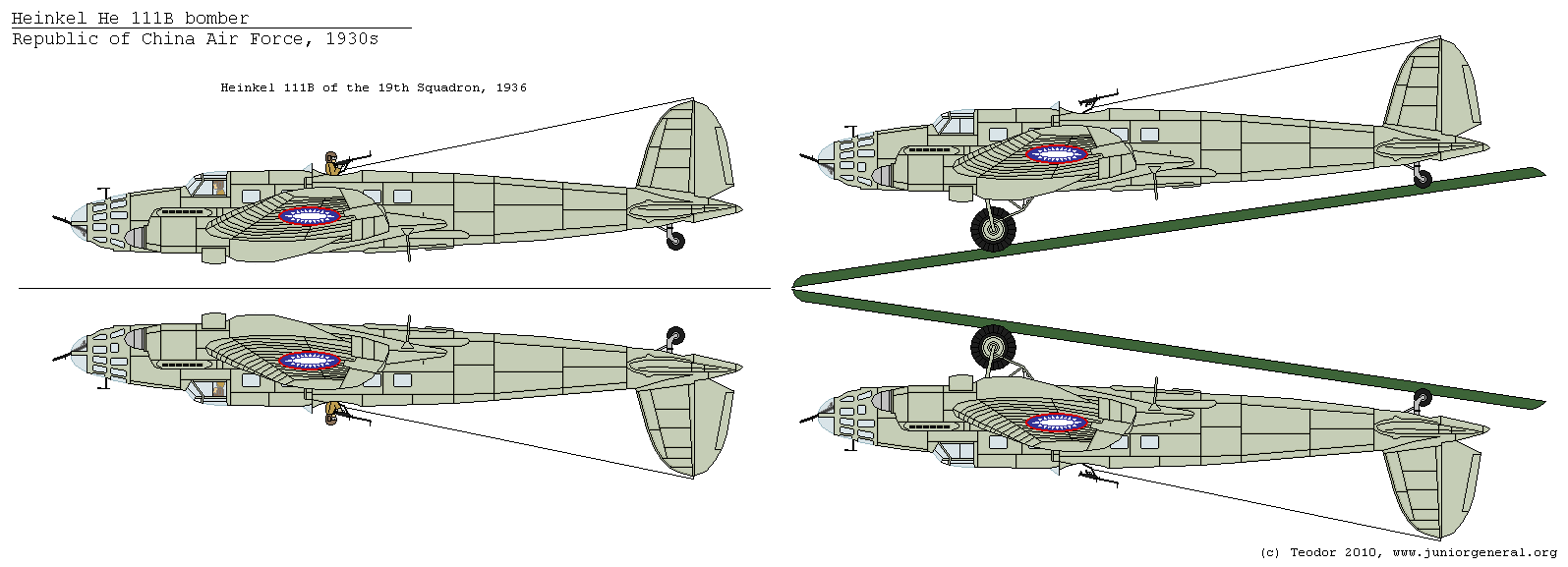 Chinese Heinkel He 111B Bomber