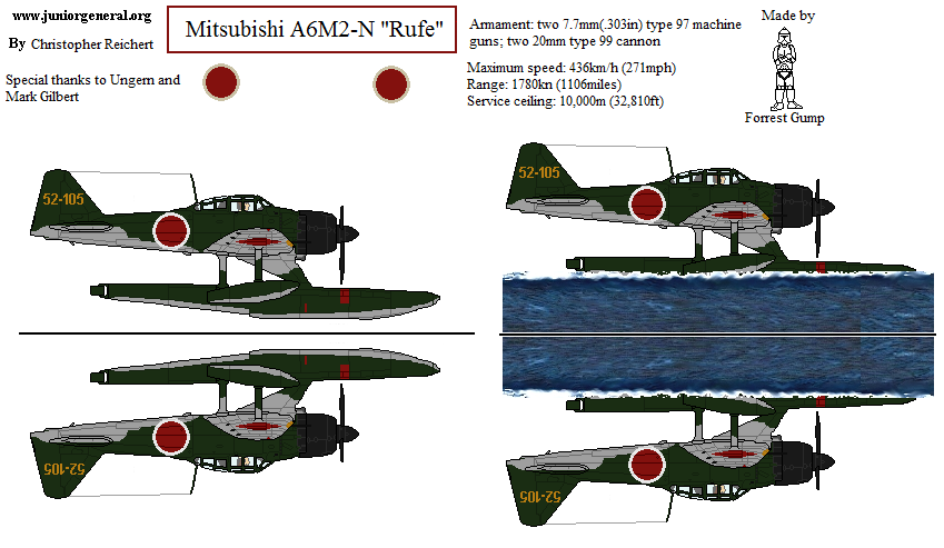 Mitsubishi A6M2-N Rufe