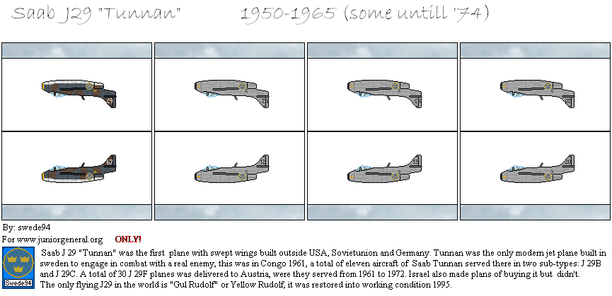Swedish Saab J29 Tunnan