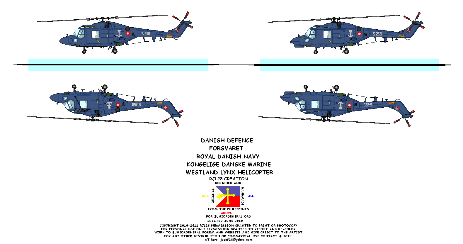 Danish Westland Lynx Helicopter