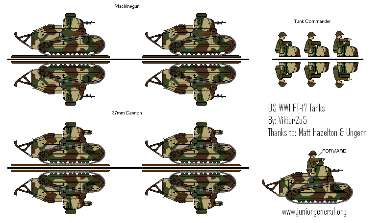 US FT-17 Tanks