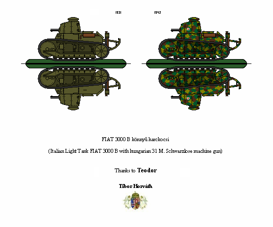 Hungarian Fiat 3000 B Light Tank