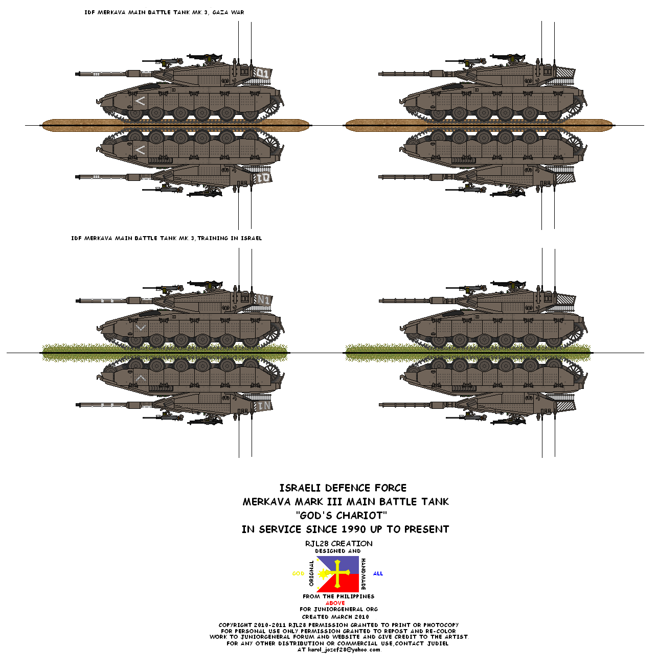 Israelie Merkava Mark III Tank