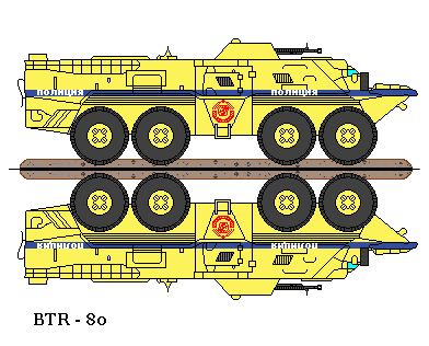Soviet Police BTR-80
