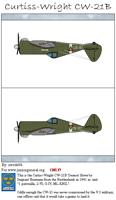 Dutch Curtiss-Wright CW-21B